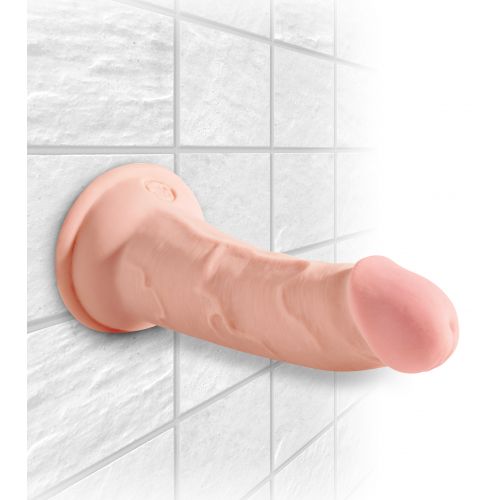 Фаллоимитатор на присоске King Cock Triple Density Cock with Balls Light 16 см