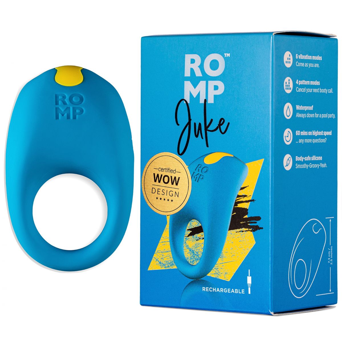 Эрекционное виброкольцо Romp Juke Cockring