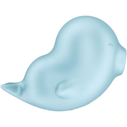 Вакуумно-волновой стимулятор с вибрацией Satisfyer Sassy Seal голубой