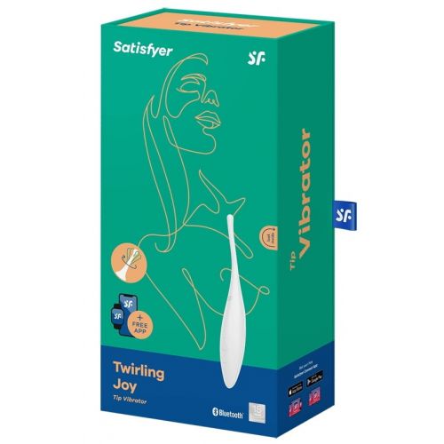 Точечный смарт-стимулятор с вибрацией Satisfyer Twirling Joy белый