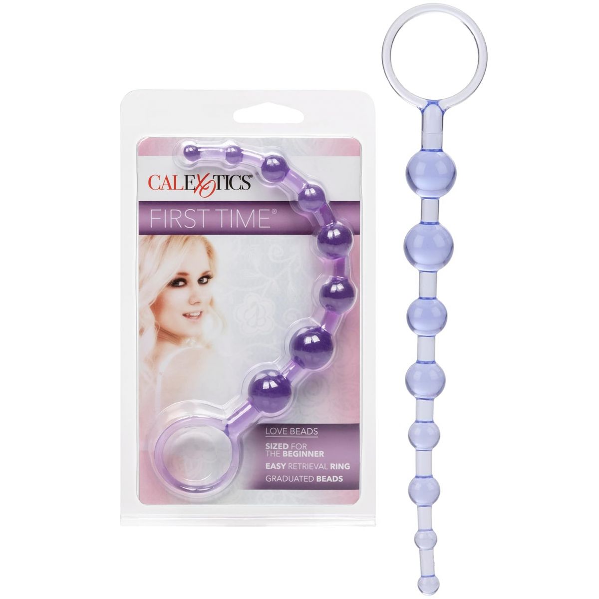 Анальная цепочка First Time Love Beads сиреневая