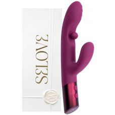 Фиолетовый вибратор-кролик с плавающим стимулятором для зоны G Selove Swrily