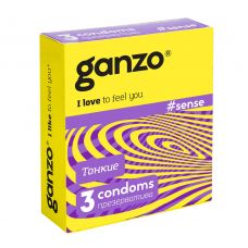 Презервативы Ganzo №3 Sense тонкие..