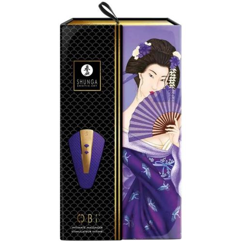 Роскошный клиторальный вибростимулятор Shunga Obi фиолетовый