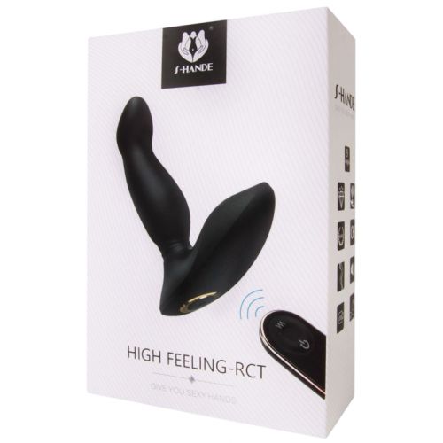 Перезаряжаемый вибростимулятор простаты S-Hande High Feeling-Rct c пультом ДУ