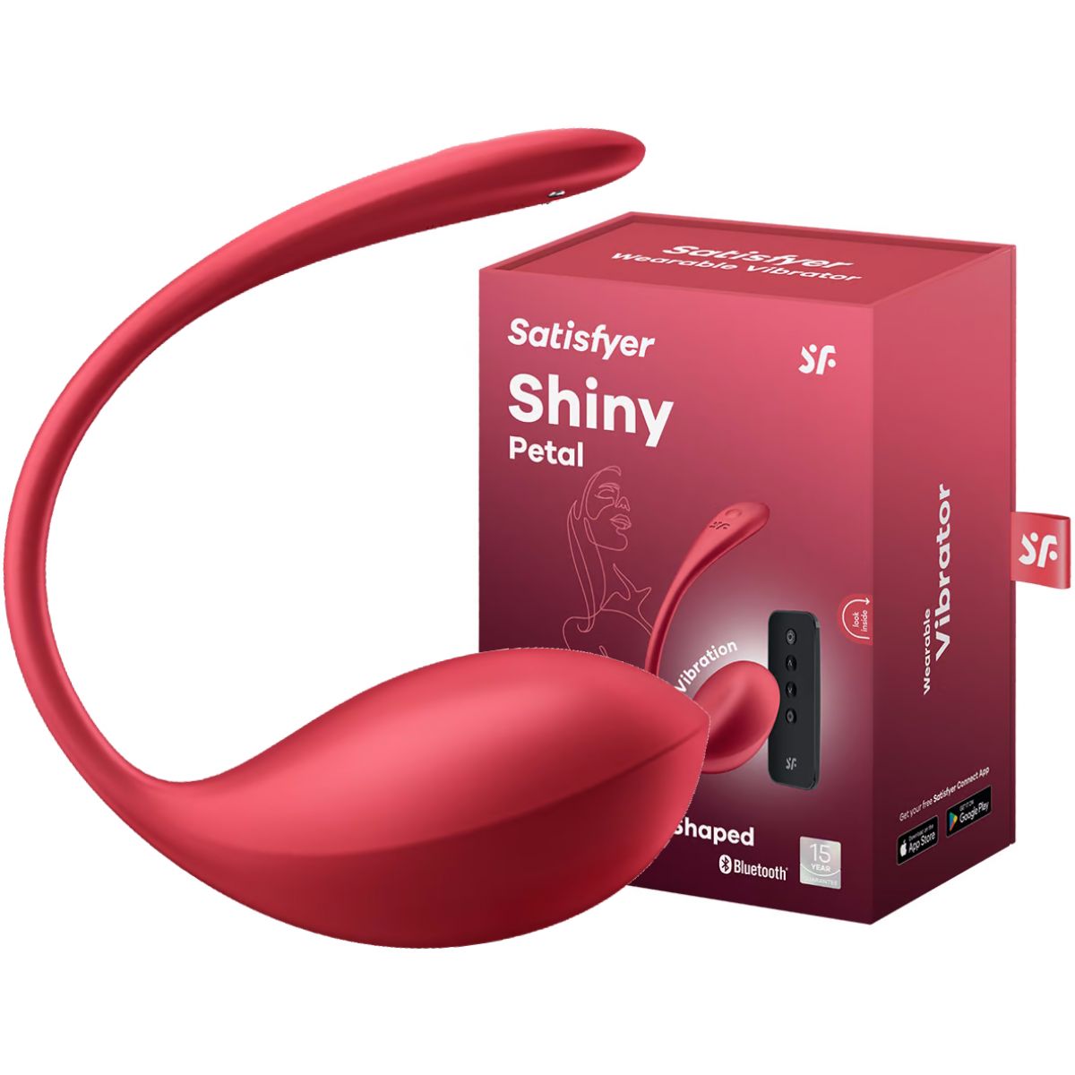 Мощный смарт-вибростимулятор Satisfyer Shiny Petal красный