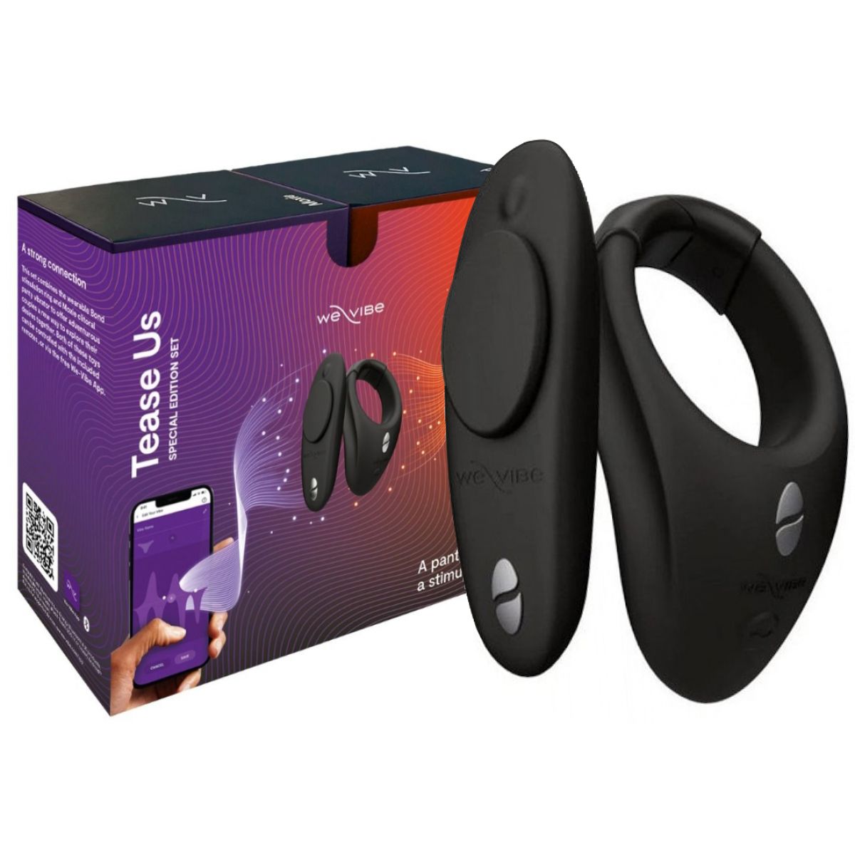 Набор для пар We-Vibe Tease Us виброкольцо Bond + клиторальный вибростимулятор Moxie