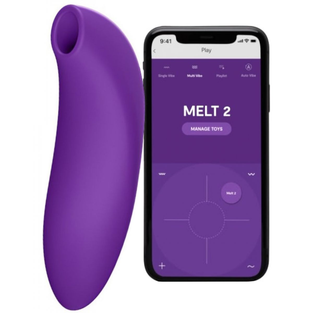 Вакуумно-волновой смарт-стимулятор клитора We-Vibe Melt 2 фиолетовый