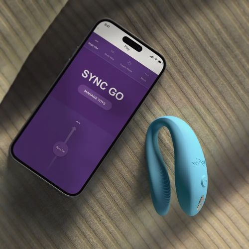 Смарт-вибратор для пар We-Vibe Sync Go бирюзовый