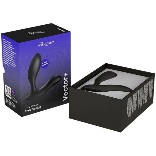 Регулируемый смарт-вибромассажер простаты We-Vibe Vector Plus черный