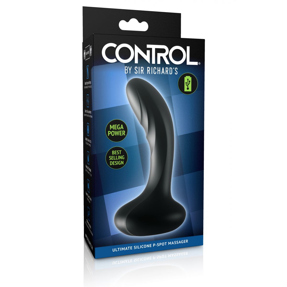 Перезаряжаемый вибромассажер для стимуляции простаты Sir Richard's Control Ultimate Silicone P-Spot Massager
