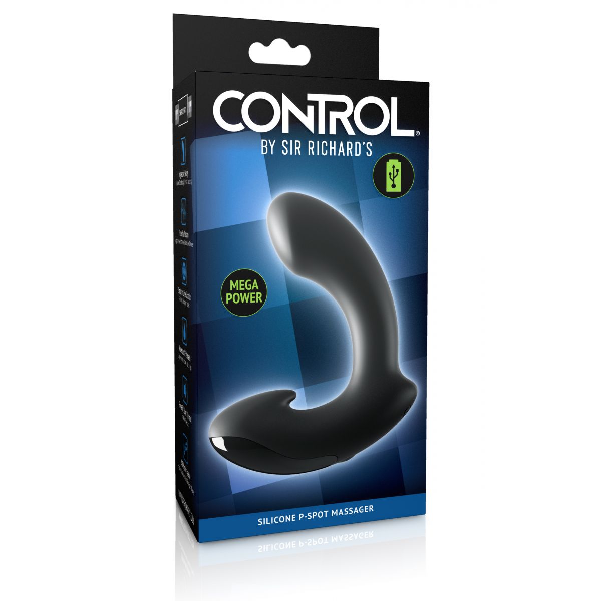Перезаряжаемый вибромассажер для стимуляции простаты Sir Richard's Control Silicone P-Spot Massager