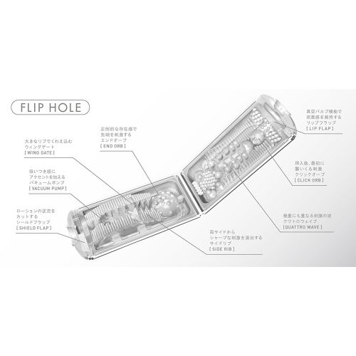Мастурбатор Tenga Flip Hole серебристый