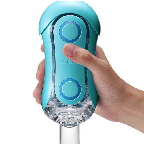 Футуристичный мастурбатор Tenga Flip ORB Ocean голубой