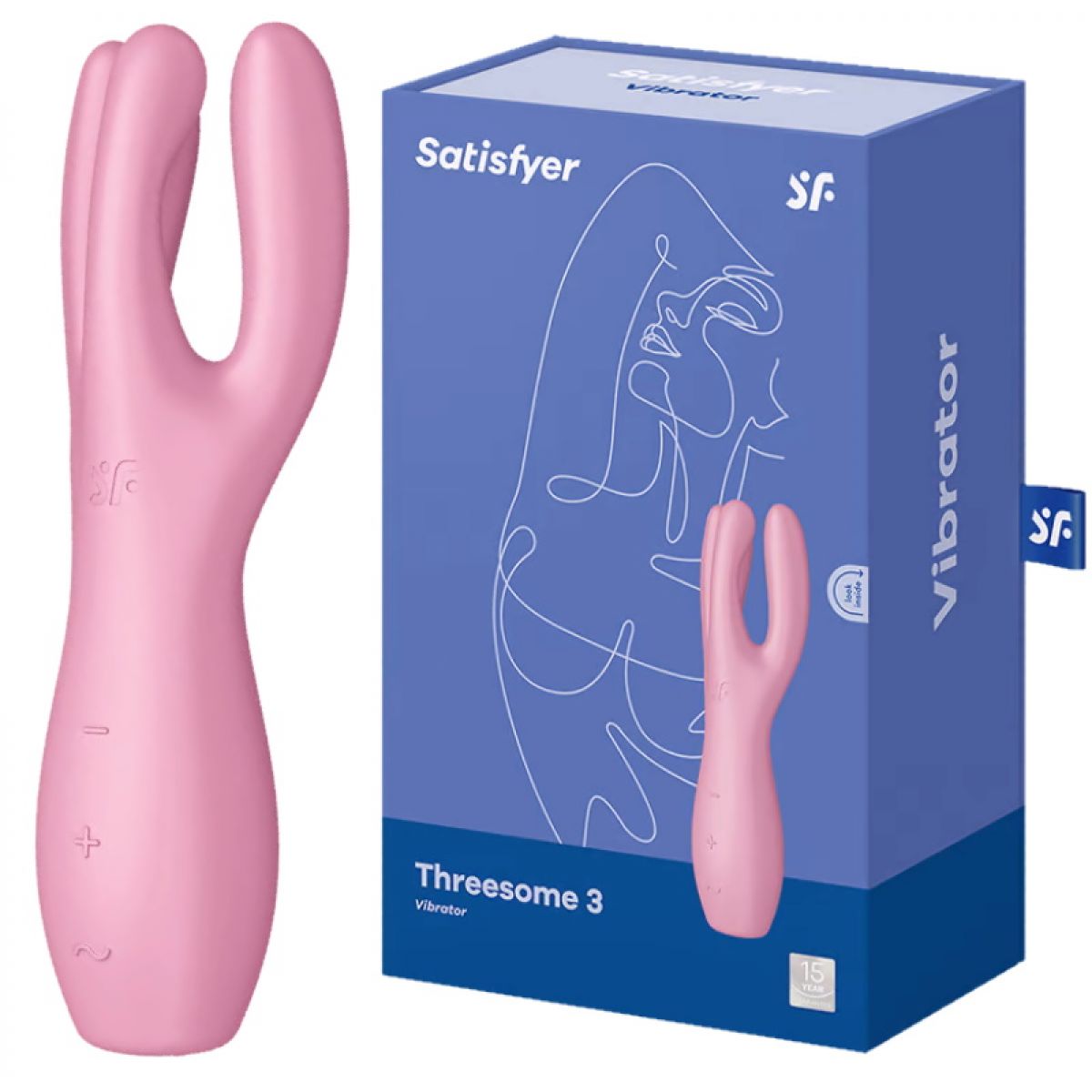 Универсальный вибростимулятор Satisfyer Threesome 3 розовый
