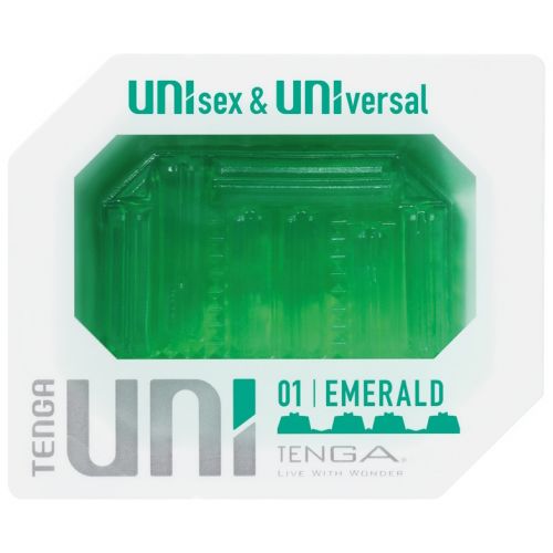 Мастурбатор Tenga Uni Emerald зеленый