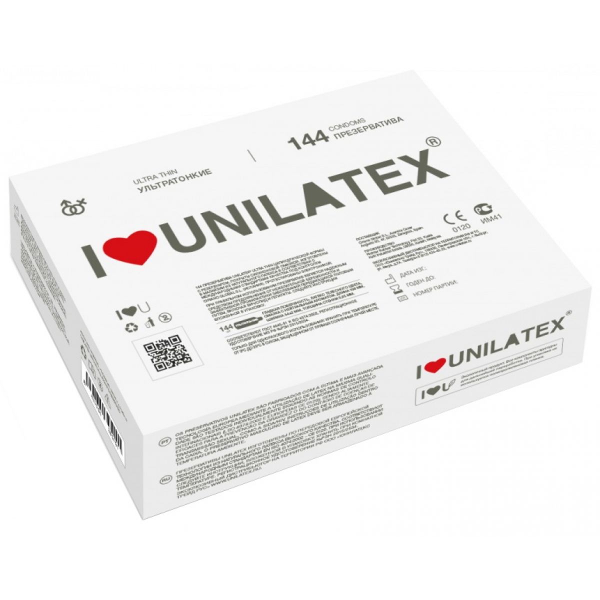 Ультратонкие презервативы Unilatex Ultrathin 144 шт