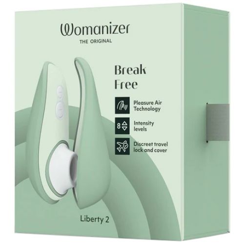 Бесконтактный вакуумно-волновой стимулятор клитора Womanizer Liberty 2 мятный