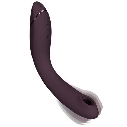 Вакуумный стимулятор точки G с вибрацией Womanizer OG бордовый