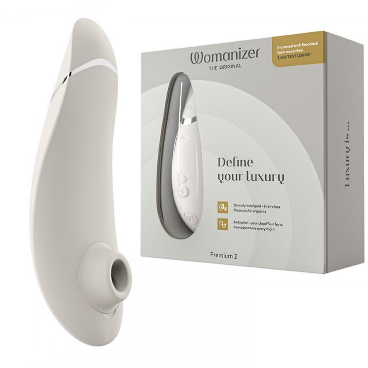 Womanizer Premium 2 Gray - Бесконтактный стимулятор клитора