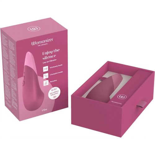 DEMO Клиторальный вибратор Womanizer Vibe темно-розовый