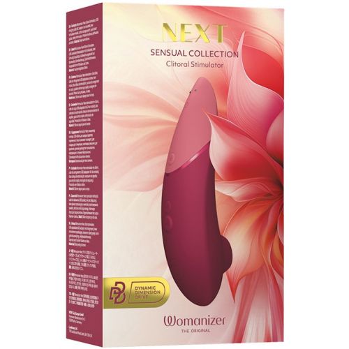 Бесконтактный вакуумно-волновой стимулятор клитора Womanizer Next бордовый