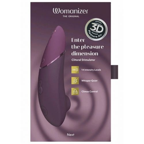 Бесконтактный вакуумно-волновой стимулятор клитора Womanizer Next фиолетовый