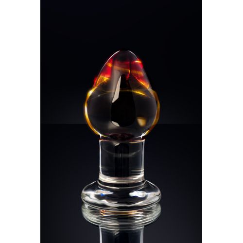 Анальная втулка Sexus Glass, стекло, прозрачная, 9 см, Ø 4 см