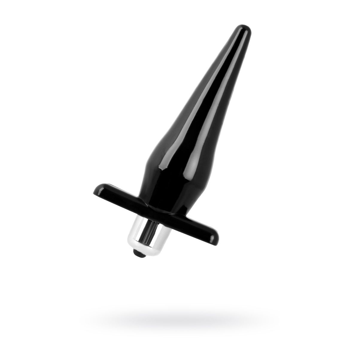 Анальная втулка Black & Red by TOYFA с вибрацией, влагостойкая, TPE, чёрная, 12,7 см, Ø 3 см