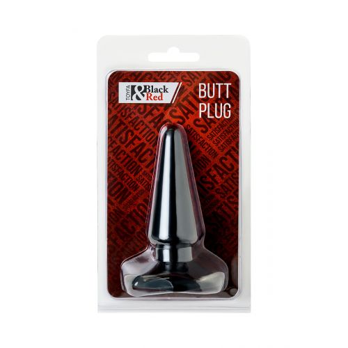 Анальная втулка Black & Red by TOYFA, водонепроницаемая, ПВХ, чёрная, 10 см, Ø 3 см