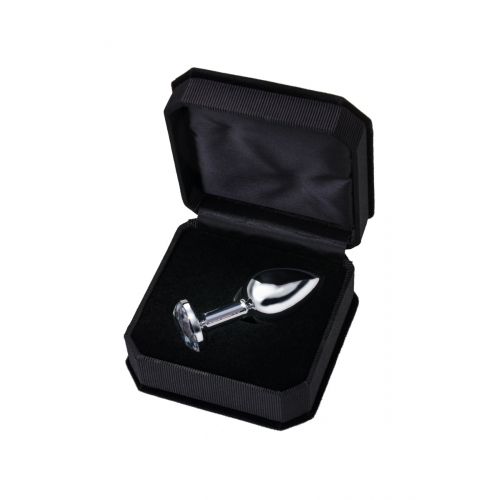 Анальная втулка Metal by TOYFA, металл, серебристая, с белым кристаллом, 7,5 см, Ø 3 см, 145 г Анальная втулка Metal by TOYFA, металл, серебристая, с белым кристаллом, 7,5 см, Ø 3 см, 145 г