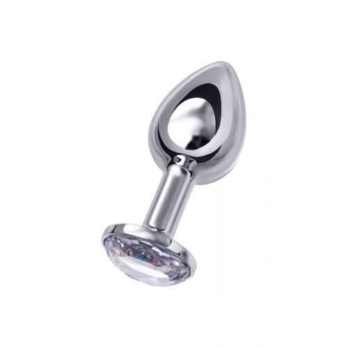 Анальная втулка Metal by TOYFA, металл, серебристая, с белым кристаллом, 7,5 см, Ø 3 см, 145 г Анальная втулка Metal by TOYFA, металл, серебристая, с белым кристаллом, 7,5 см, Ø 3 см, 145 г