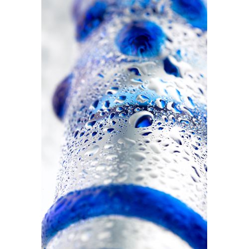 Двусторонний фаллоимитатор Sexus Glass, стекло, прозрачный, 22 см