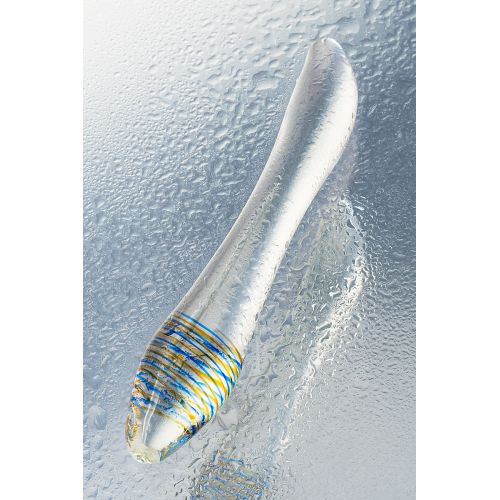 Двусторонний фаллоимитатор Sexus Glass, стекло, прозрачный, 22 см Двусторонний фаллоимитатор Sexus Glass, стекло, прозрачный, 22 см