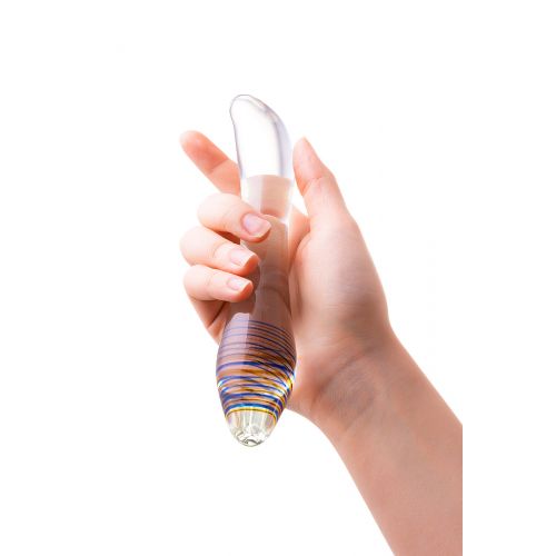 Двусторонний фаллоимитатор Sexus Glass, стекло, прозрачный, 22 см Двусторонний фаллоимитатор Sexus Glass, стекло, прозрачный, 22 см