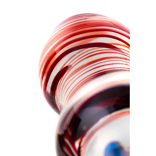 Двусторонний фаллоимитатор Sexus Glass, стекло, прозрачный, 20 см