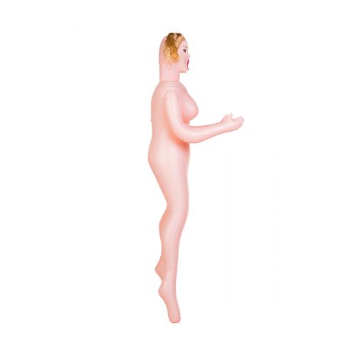 Кукла надувная Hannah, блондинка,TOYFA  Dolls-X Passion, с тремя отверстиями,  кибер вставка: вагина