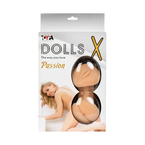 Кукла надувная Hannah, блондинка,TOYFA  Dolls-X Passion, с тремя отверстиями,  кибер вставка: вагина