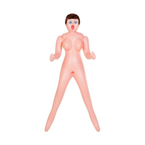 Кукла надувная Grace, шатенка, TOYFA Dolls-X Passion,с тремя отверситями, кибер вставка: вагина-анус