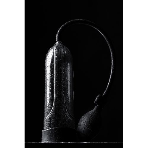 Помпа для пениса Sexus Men Training, вакуумная, механическая, ABS пластик, чёрный, 25 см