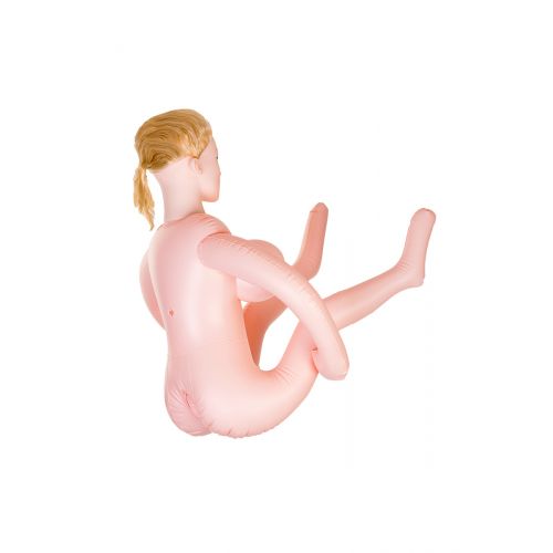 Кукла надувная Liliana с реалистичной головой, TOYFA Dolls-X, блондинка, с двумя отверстиями