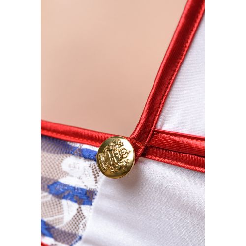 Костюм морячки Candy Girl (боди, головной убор), белый, OS Костюм морячки Candy Girl (боди, головной убор), белый, OS