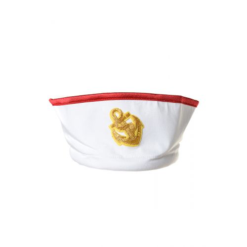 Костюм морячки Candy Girl (боди, головной убор), белый, OS Костюм морячки Candy Girl (боди, головной убор), белый, OS