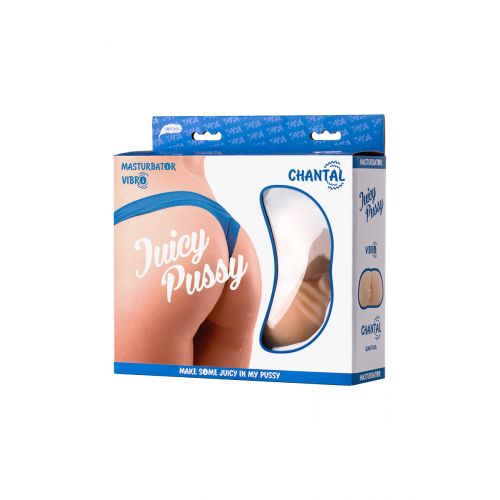 Мастурбатор с вибрацией реалистичный TOYFA Juicy Pussy Chantal, вагина и анус, телесный