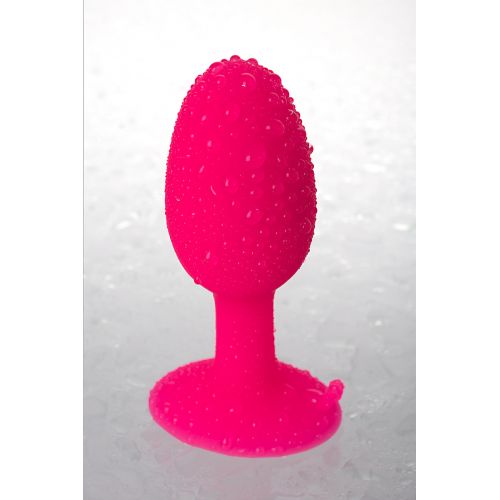 Анальная втулка TOYFA POPO Pleasure со стальным шариком внутри, силиконовая, розовая, 8,5 см
