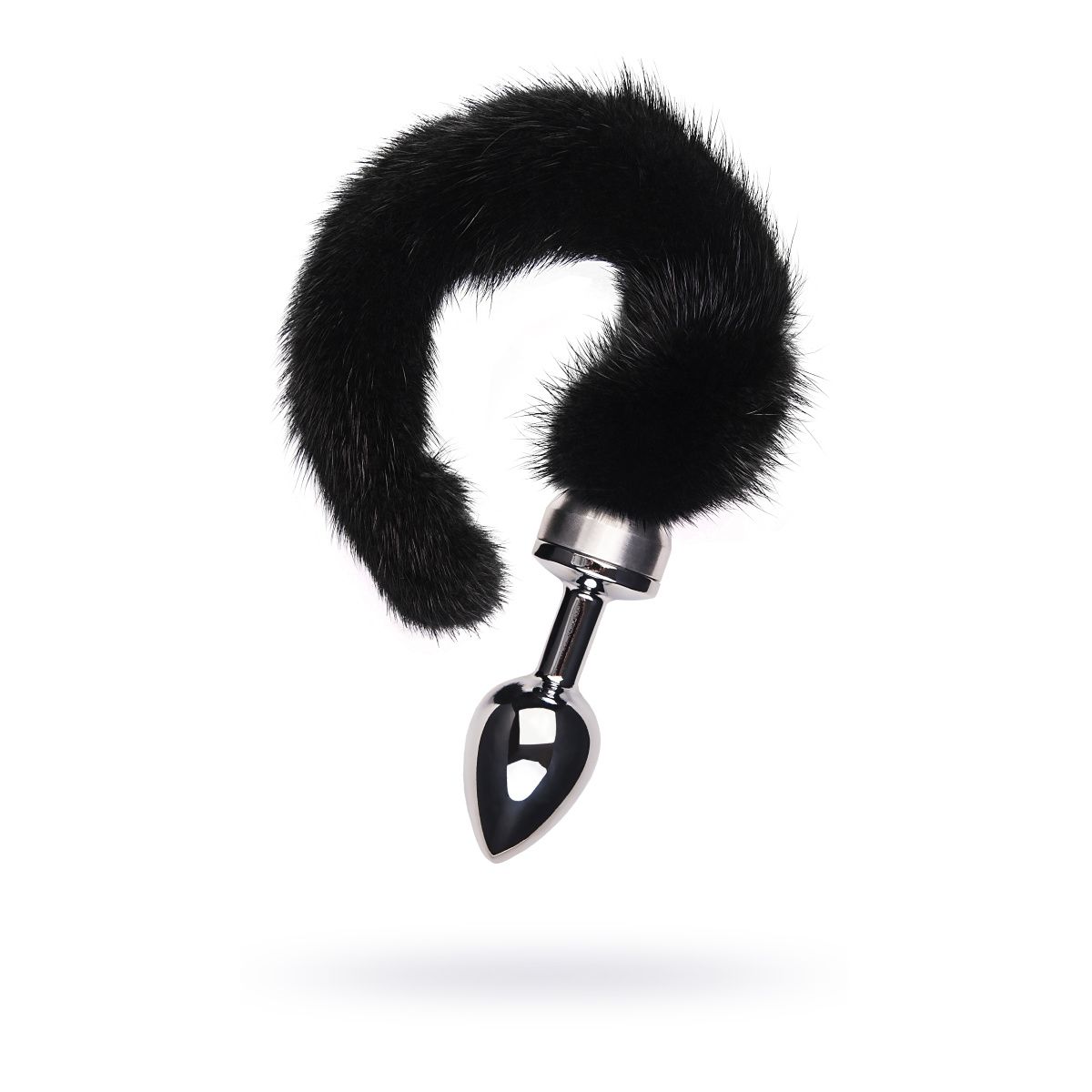 Анальная втулка Metal by TOYFA, металл, серебристая, с черным хвостом, 32 см, Ø 2,9 см, 175 г Анальная втулка Metal by TOYFA, металл, серебристая, с черным хвостом, 32 см, Ø 2,9 см, 175 г