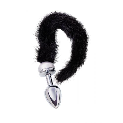 Анальная втулка Metal by TOYFA, металл, серебристая, с черным хвостом, 32 см, Ø 2,9 см, 175 г Анальная втулка Metal by TOYFA, металл, серебристая, с черным хвостом, 32 см, Ø 2,9 см, 175 г