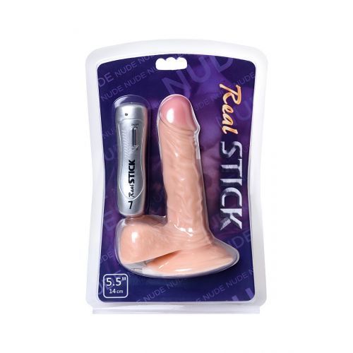 Реалистичный вибратор TOYFA RealStick Nude, телесный, 12 режимов вибрации, 17 см Реалистичный вибратор TOYFA RealStick Nude, телесный, 12 режимов вибрации, 17 см