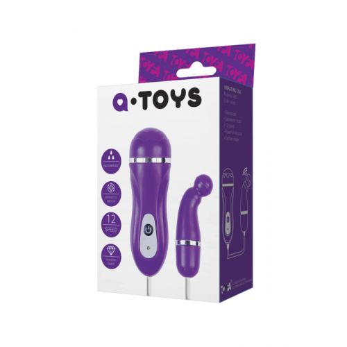 Виброяйцо TOYFA A-toys, ABS пластик, Фиолетовый,  Ø 1,4см