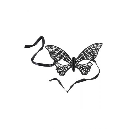 Маска нитяная Toyfa Theatre «Бабочка», текстиль, черная Маска нитяная Toyfa Theatre «Бабочка», текстиль, черная